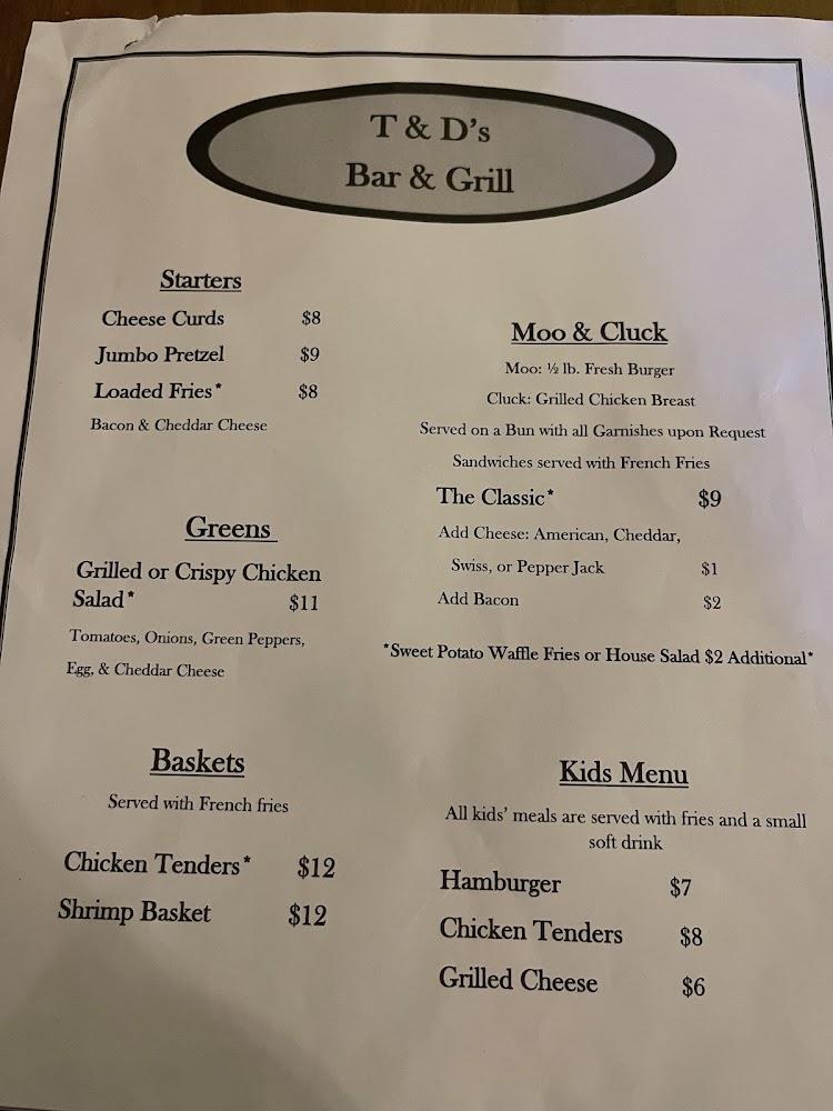 T & D's Grill Menu image 3